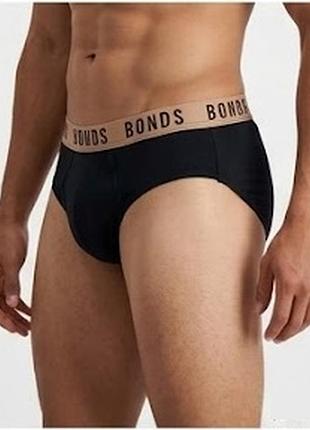 Хлопковые мужские трусы черного цвета l bonds 6504