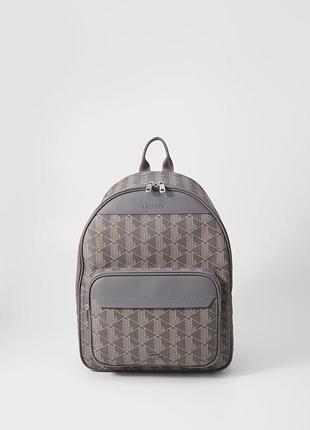 Рюкзак lacoste the blend monogram canvas backpack.
