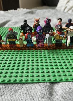 Lego minifigures marvel людина-павук: крізь всесвіт, повна колекція