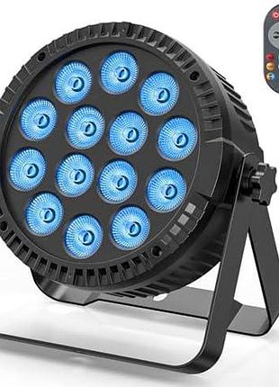 Led прожектор rgbw 4 in 1 par light zq01424 80w dmx stage light для dj сцени клубу та концертного освітлення