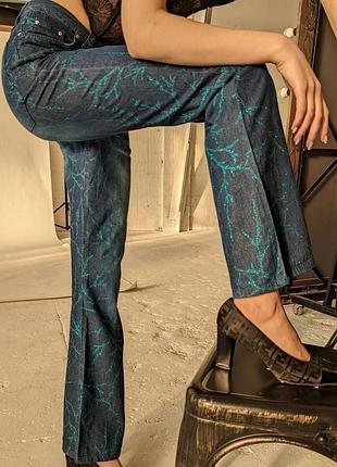 Versace couture раритетні вінтажні джинси кутюр з декором