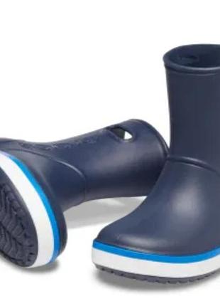 Резиновые сапоги  crocs kids crocband rain boot