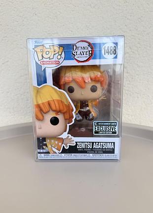 Колекційна фігурка funko pop клинок розсікає демонів зіницю demon slayer zenitsu 10 см #1488