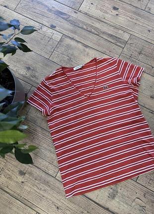 Жіноча футболка в смужку lacoste