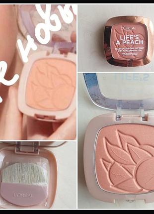 Loreak life's a peach blush рум'яна для обличчя