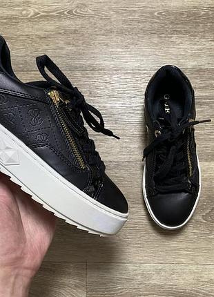 Оригінальні кеди guess figgi fl6fii fal12 black sneakers platform