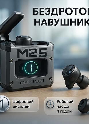 Стерео наушники для телефонов m25, крутые беспроводные наушники с микрофоном as-72