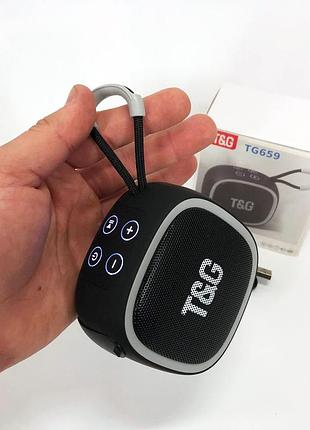 Портативна колонка bluetooth стерео tg659, бездротова колонка переносна гучна для вечірок з ду hg-10