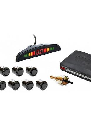 Парктроник (парковочный радар) assistant parking sensor, 8 черных датчиков tr-39