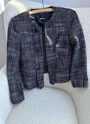 Женский брендовый жакет, брендовый пиджак dkny, 6, s