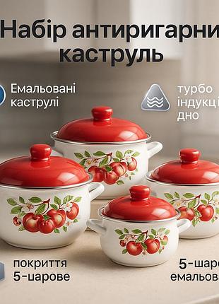 Набор посуды для любых плит, набор кастрюль для электронной плиты хороший кастрюль yr-92