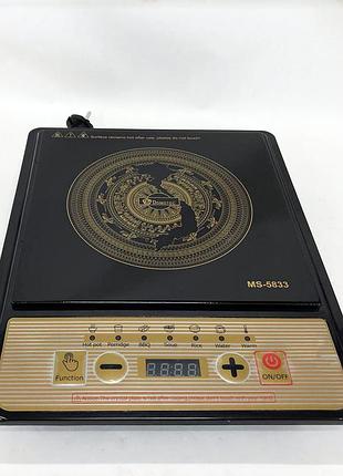 Настольная мощная плита domotec, електрическая настольная плита переносная электроплита pd-11