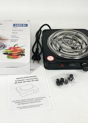 Варочная настольная плита suntera sp-1910 1000 w, плита для готовки пищи портативная электро dq-42