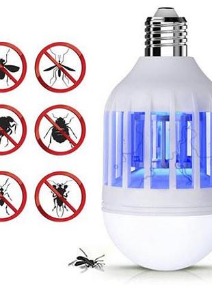 Світлодіодна лампа для комах zapp light, електрична пастка для комах, протимоскітна лампа від комарів lb-49