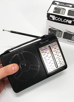 Портативный приемник для любителей радио golon rx-607 ac, приемник ретро стиль, радиоприемник удобный th-67
