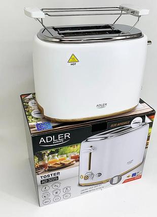 Тостер для любого хлеба adler ad 3225 950вт, кухонный тостер для тостов сэндвичмейкер завтраков it-16
