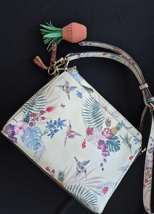 Летняя сумка parfois 26×22×9 см с длинной ручкой