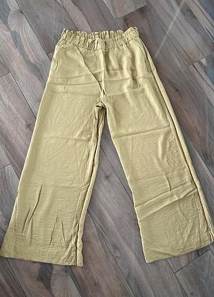 Брюки палацо не резинці zara