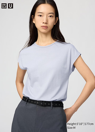 Футболка с рукавами-крылышками uniqlo