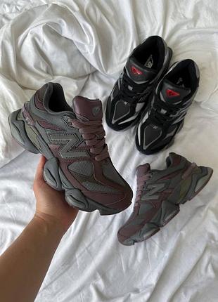 👟 кроссовки new balance 9060 black violet / наложка bs👟