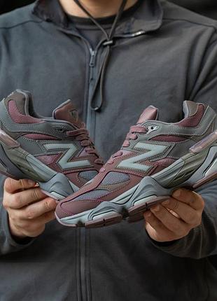 👟 кроссовки new balance 9060 black violet / наложка bs👟