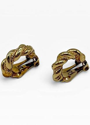 Винтажные клипсы christian dior. 80-90-е годы.