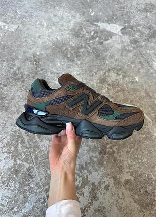 👟 кроссовки new balance 9060 beef and broccol brown black / наляжка bs👟