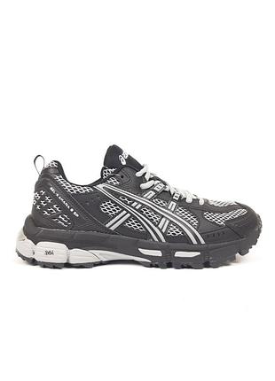 Кроссовки мужские asics gel kahana 8 черные с белым демисезонные весна-лето-осень кожа текстиль размер 41-45 новые 11697