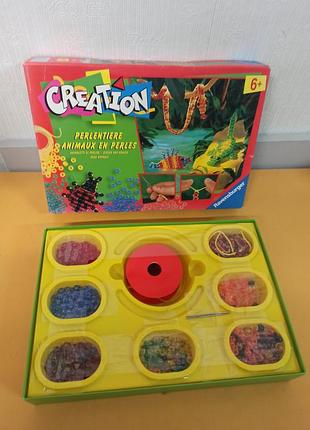 Набор для творчества ravensburger creation perlentiere, плетения из бусин