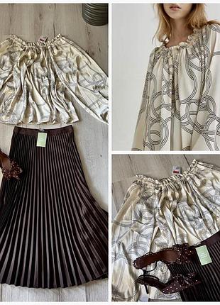 Продам набір блузку, юбку пліссе h&m
