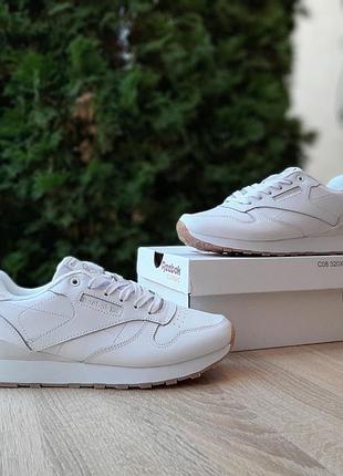 Reebok classic leather белые