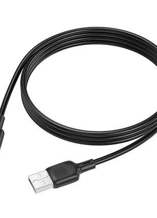Кабель синхронізації borofone bx113 silicone 3a usb-a to type-c 1 м black (35596_3346761)