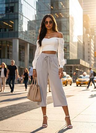 Нові штани кюлоти boohoo штани укорочені