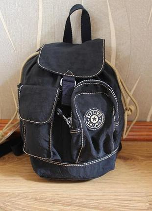 Рюкзак унісекс компактний вінтаж kipling bee колір black