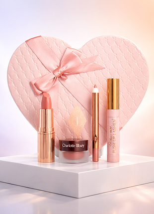 Набір для макіяжу charlotte tilbury pillow talk icons on the go kit lip & eye kit