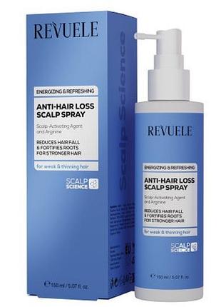 Спрей для кожи головы против выпадения волос revuele anti-hair loss, 150 мл
