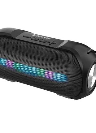 Колонка портативная defender enjoy s400 5 вт bluetooth 5.1 fm usb tf aux led черная