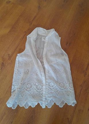 , блузка бренда pepe jeans гафт р.xs.хлопок