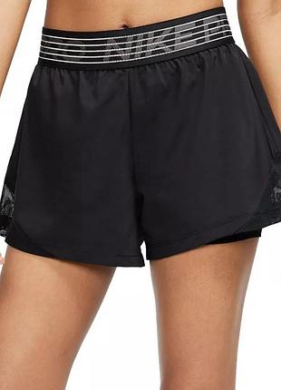 Теннисные беговые шорты nike pro flex womens 2in1 running woven
