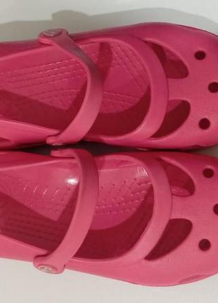 Розовые кроксы босоножки для девочки c13, crocs c13 для девочки размер 30-31