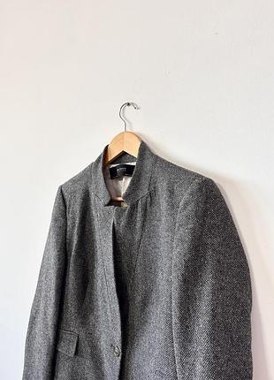 Красивый шерстяной укороченный пиджак zara🌿