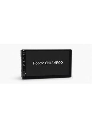 Автомагнитола podofo/hodozzy 202509/202412sh4ampod bluetooth car stereo c carplay android auto и hands free для авто мультимедиа