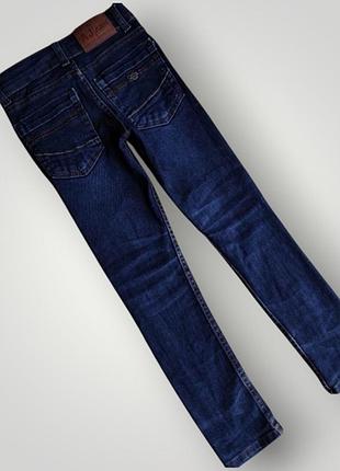 Джинси skinny aj arn на 8 років, 128 см, темно-сині, регульований пояс 2