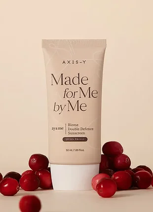 Axis-y biome double defense sunscreen – сонцезахисний крем з пробіотиками spf50+ pa++++