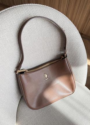 Сумка | сумка u.s. polo assn. | коричнева сумка