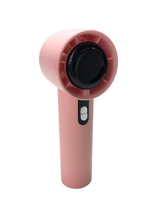 Вентилятор ручной skr-f638 (led, индикатор заряда, type-c) pink