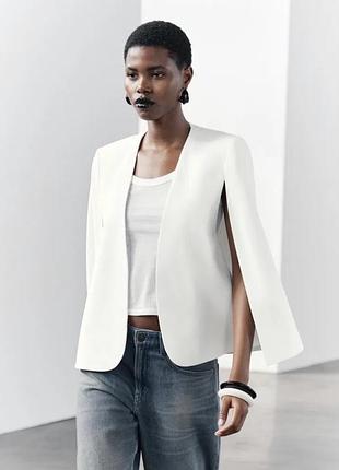 Блейзер zara білий