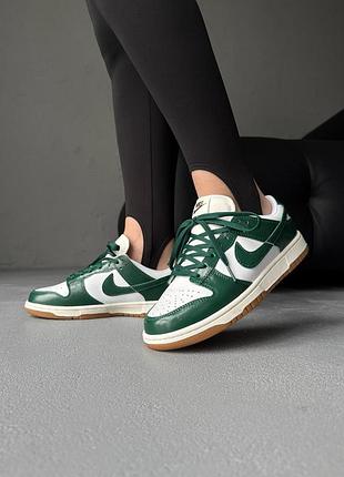Женские кроссовки nike dunk low lx green ostrich / стильные кроссовки на каждый день