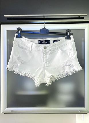 Hollister жіночі,  вантажні, стречеві білі шорти з кишенями