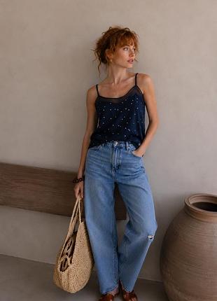 Superdry ,нова ,лляна, жіноча майка,стильна,з мереживом і вишивкою
